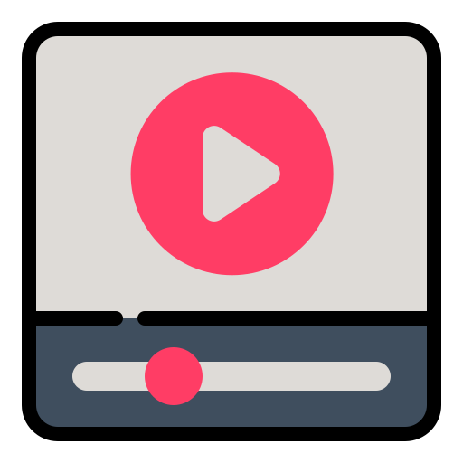 reproductor de video icono gratis