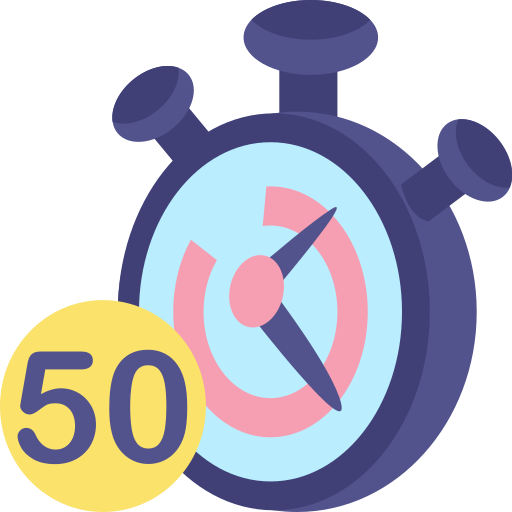 50 minutos icono gratis