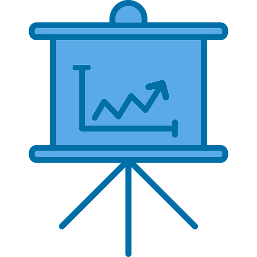 Flip Chart Icon Presentation Icon Stock Vector (Royalty Free) 1421307230