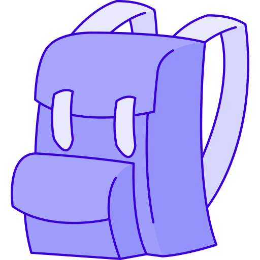 Backpack Generic Outline Color icon