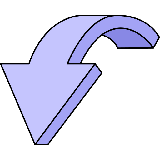 pfeil nach unten kostenlos Icon