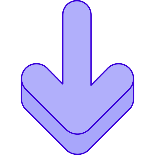 pfeil nach unten kostenlos Icon