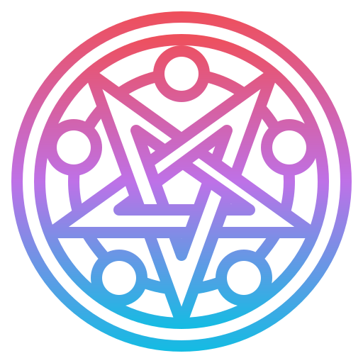 Occult magic Iconixar Gradient icon