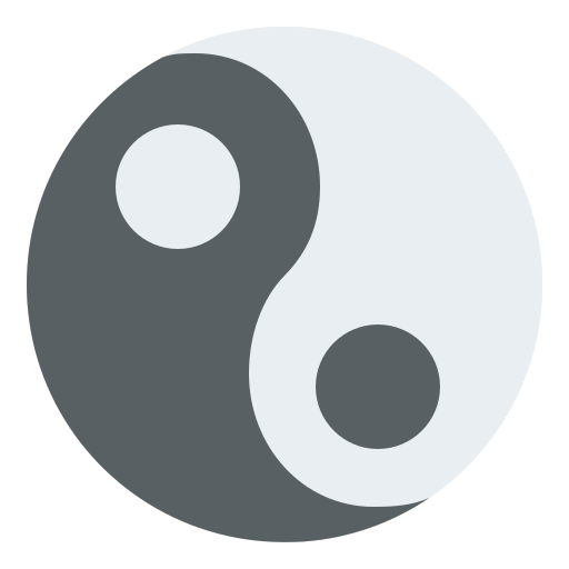 Yin yang Iconixar Flat icon