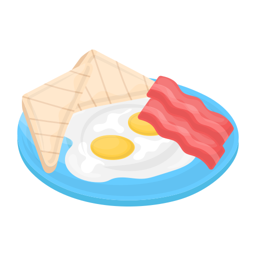 Egg and bacon free icon