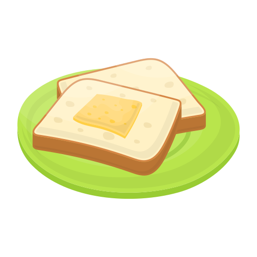 pain et beurre Icône gratuit