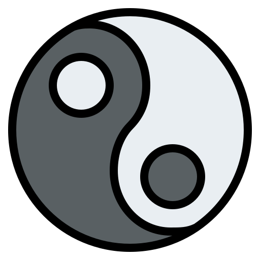 yin yang icono gratis