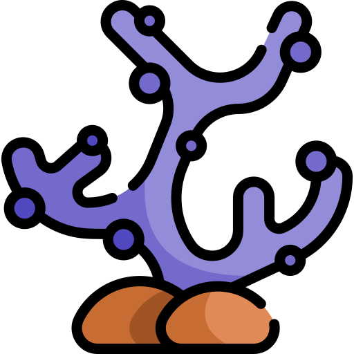 Coral reef Kawaii Lineal color icon