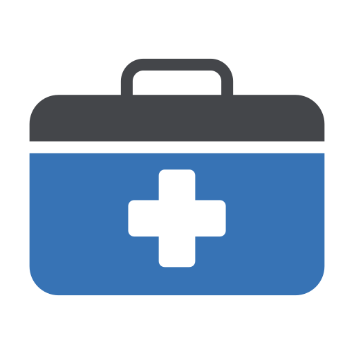 First Aid Kit Generic Blue Icon