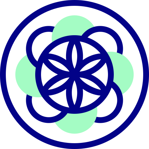 Seed of life Detailed Mixed Lineal color icon