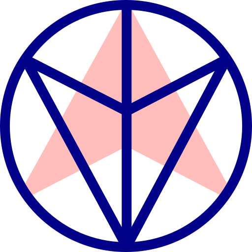 Unicursal hexagram Detailed Mixed Lineal color icon