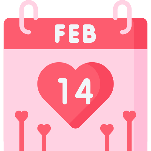 14 de febrero icono gratis