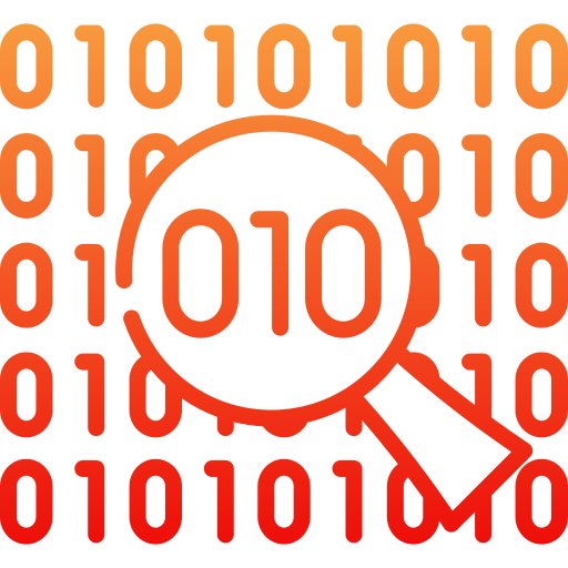 código binario icono gratis