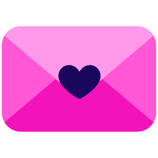 carta de amor icono gratis