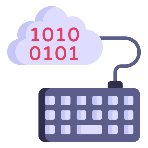 codificación en la nube icono gratis