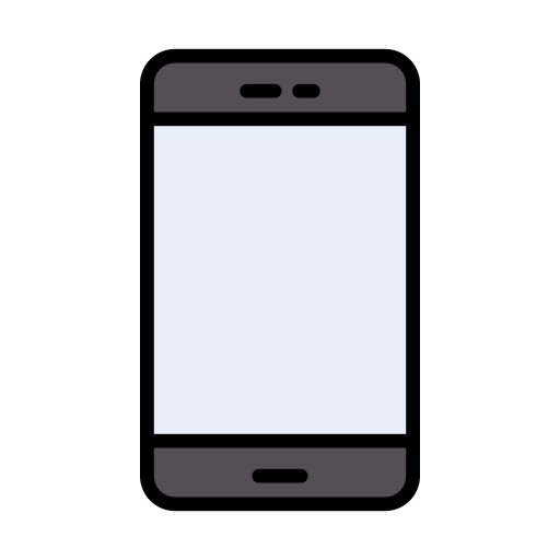 Cellphone Vector Stall Lineal Color icon