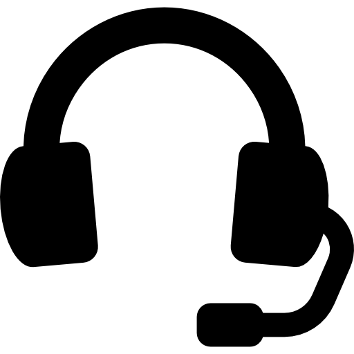 auriculares con micrófono icono gratis