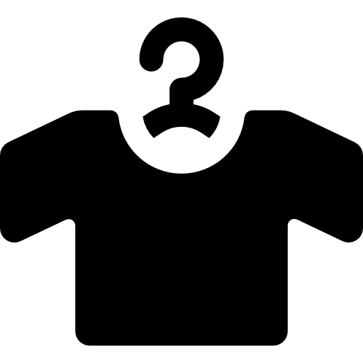 T shirt on the hanger icon