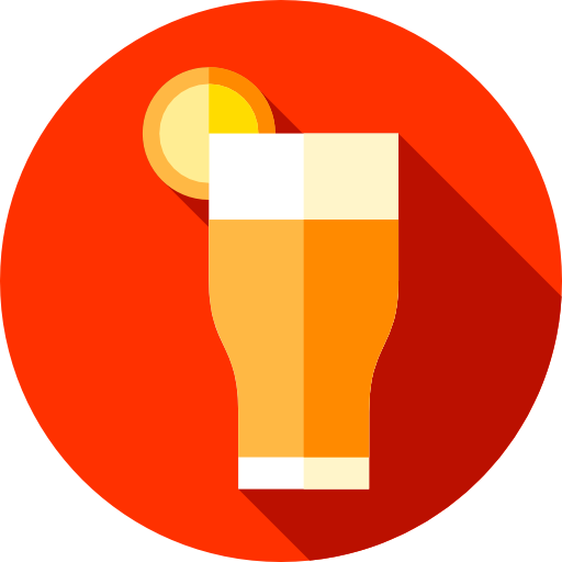 Orange juice Flat Circular Flat icon