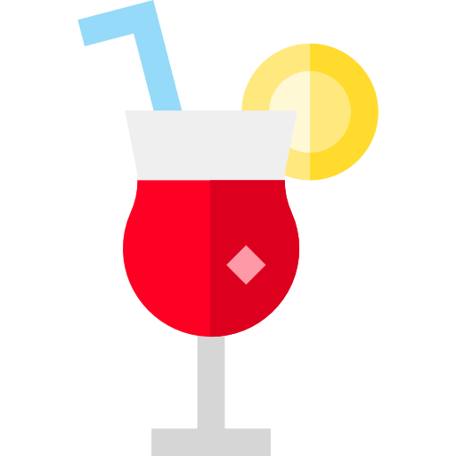 Cocktail Basic Straight Flat Icon