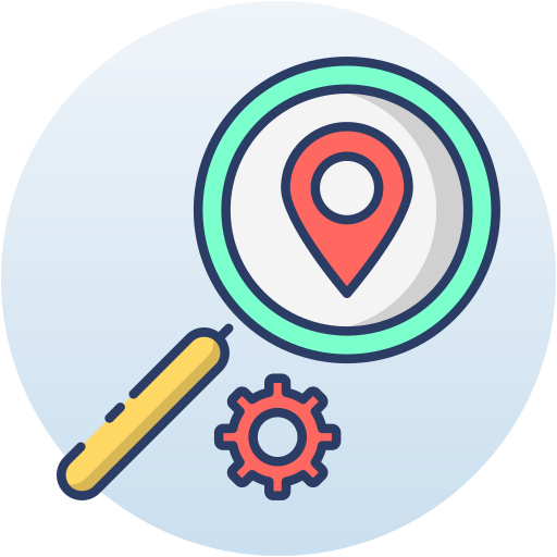 lieu de recherche Icône gratuit