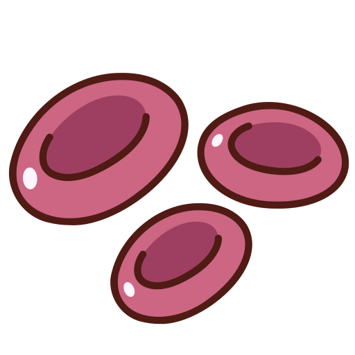 Red blood cells Generic Outline Color icon