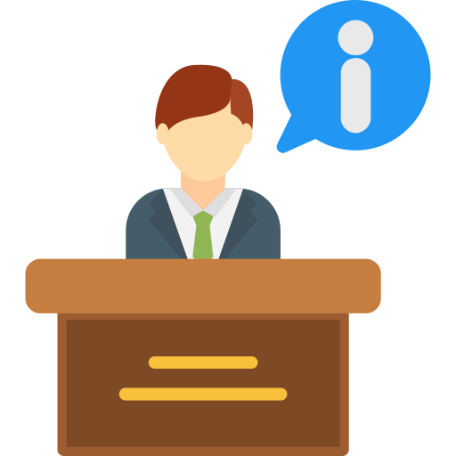 recepcionista icono gratis