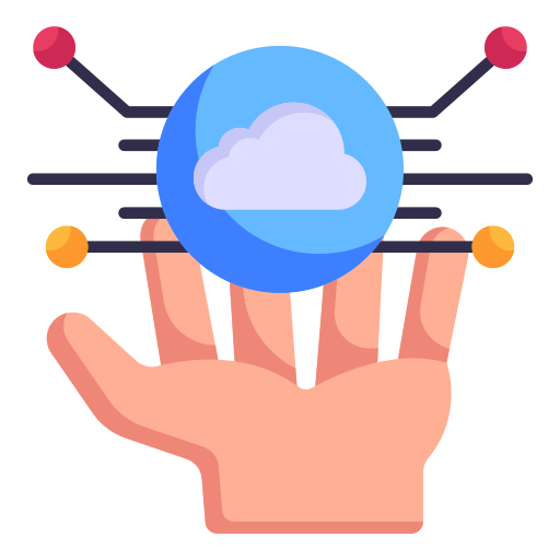 computación en la nube icono gratis