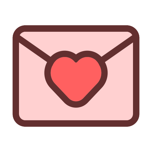 carta de amor icono gratis