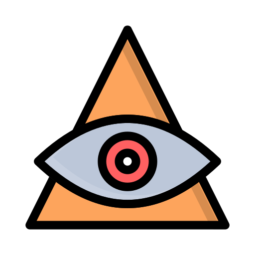 Eye Vector Stall Lineal Color icon