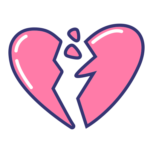 broken heart' Sticker