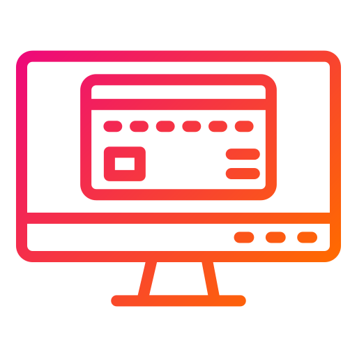 pago en línea icono gratis