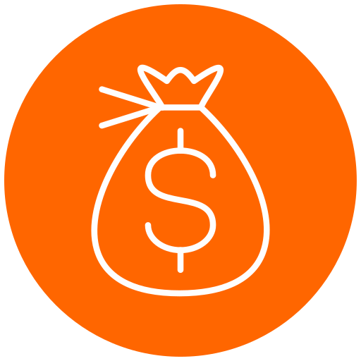 sac d'argent Icône gratuit