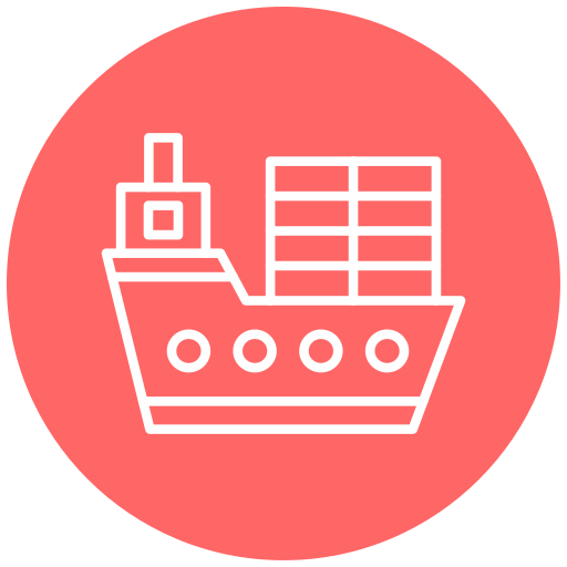 barco de carga icono gratis