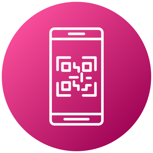 Generic Flat Gradient Qr code icon