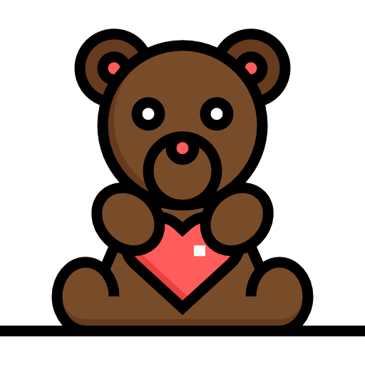 Bear Detailed Straight Lineal Color Icon