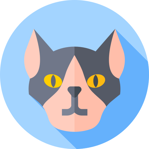 gato esfinge icono gratis