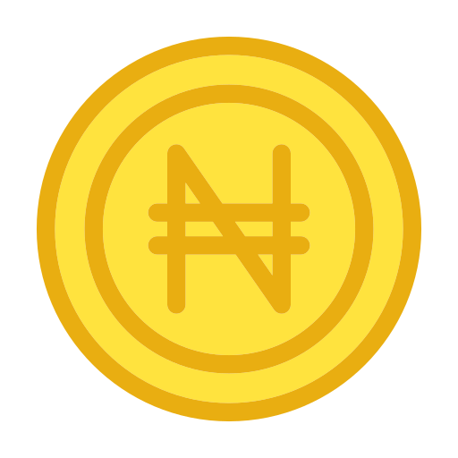 Naira Generic Outline Color icon