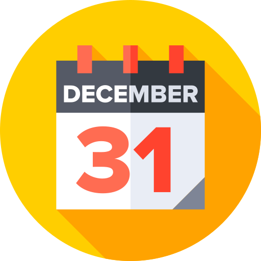 December - Free time and date icons