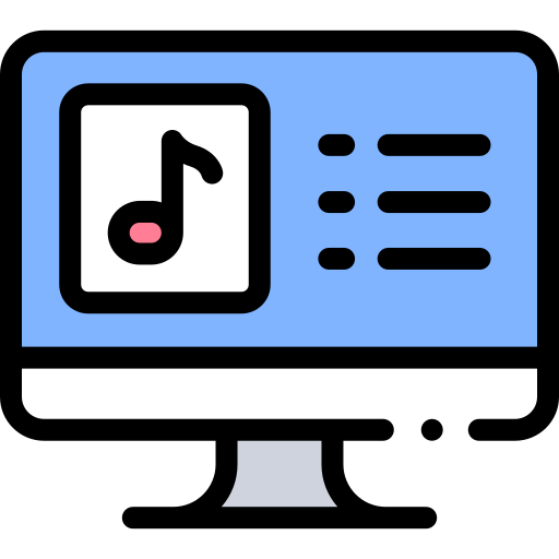 Streaming - Free music icons