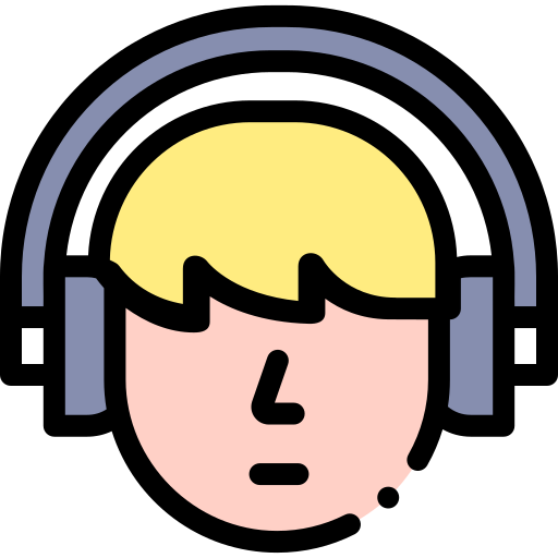Listening Detailed Rounded Lineal Color Icon