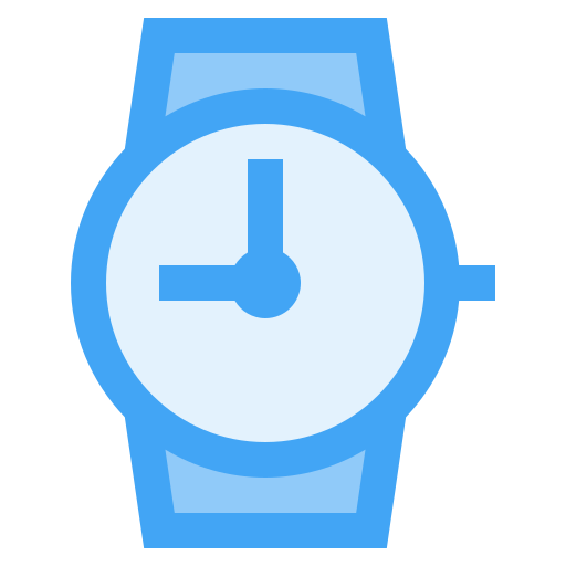 reloj de pulsera icono gratis