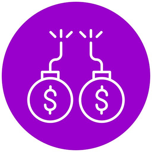 Debt free icon Debt free icon
