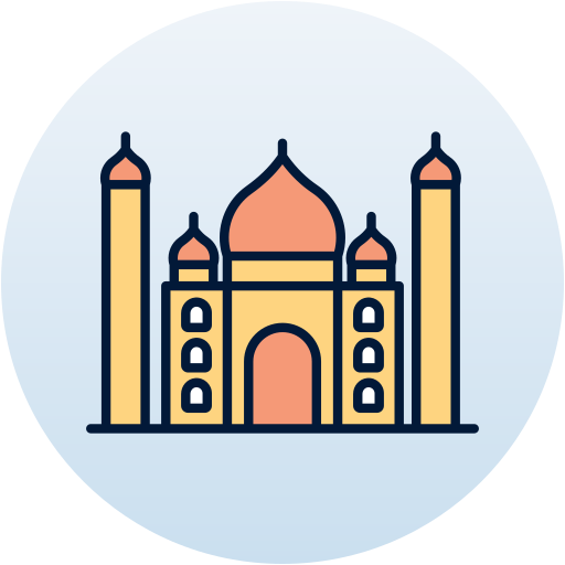 taj mahal icono gratis