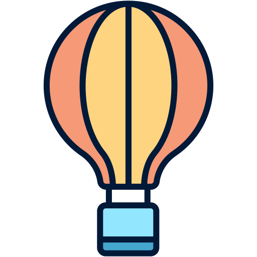 Hot air balloon Generic Outline Color icon