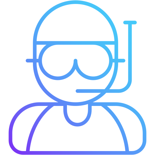 Scuba diver Generic Gradient icon