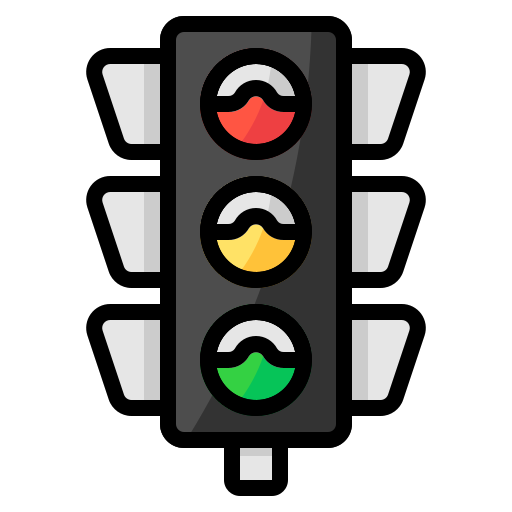 Traffic light Generic Outline Color icon