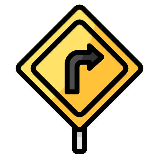 Turn right - Free signaling icons