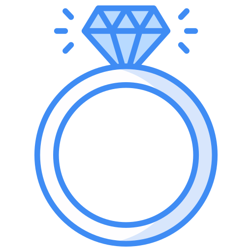 Diamond ring Generic Blue icon