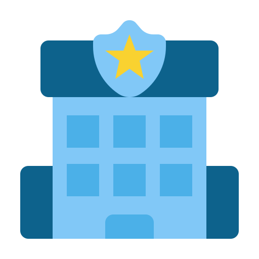 estación de policía icono gratis